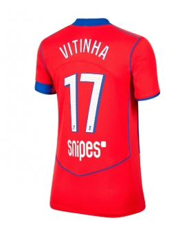 Billige Fotballdrakt Paris Saint-Germain Vitinha #17 Replika Tredjedrakt Dame 2025-26 Kortermet Billige Fotballdrakt Paris Saint-Germain Vitinha #17 Replika Tredjedrakt Dame 2025-26 Kortermet